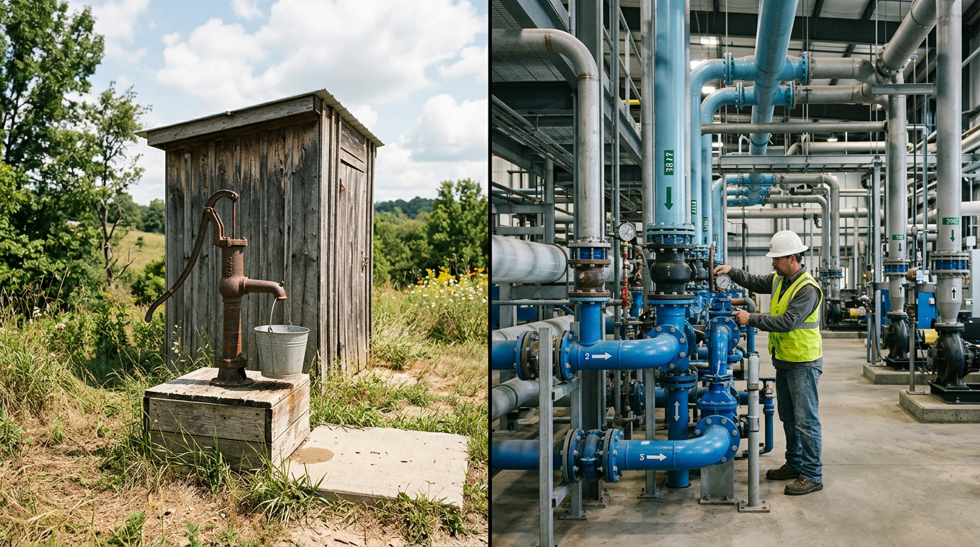 Well water vs city water treatment comparison